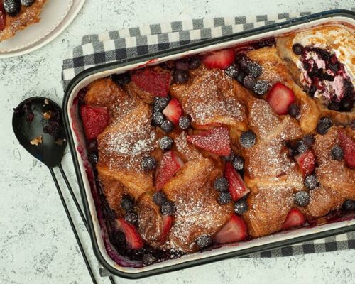 Croissant & Berry French Toast