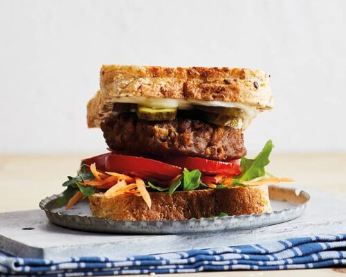 Vegan Patty Hi-Protein Wholegrain Sandwich
