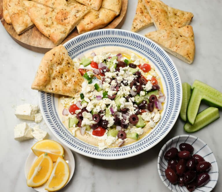 7 Layer Greek Dip & Garlic Pizza Dippers Bakers Delight New Zealand