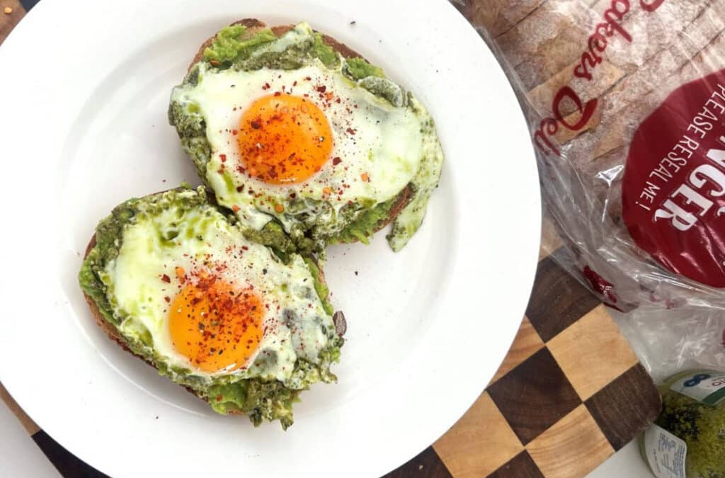 Fried Pesto Eggs
