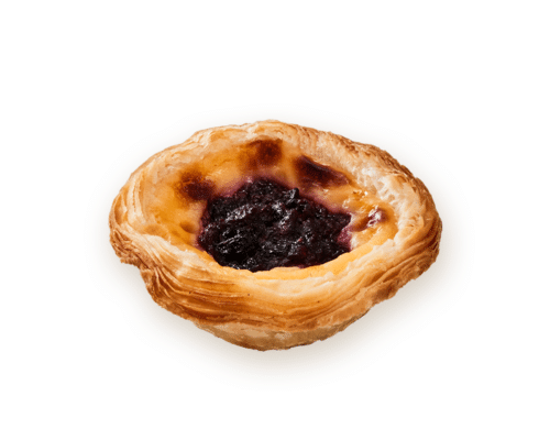 Mixed Berry Portuguese Custard Tart