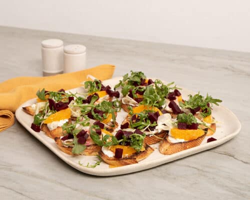 Beet & Orange Bruschetta