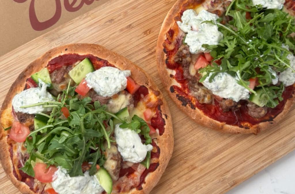 Greek Lamb Pizzas