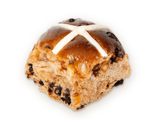 Orange Dark Choc Hot Cross Bun