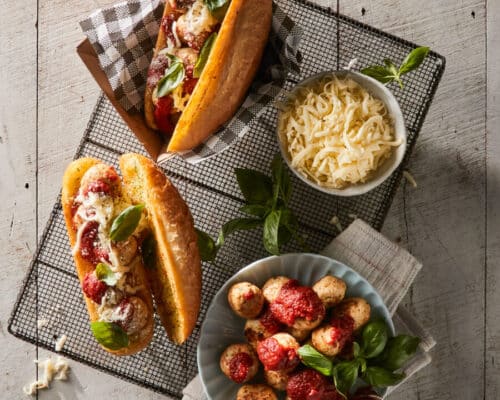 Chicken Meatball Garlic Sub