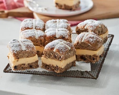 Hot Cross Bun Vanilla Slice