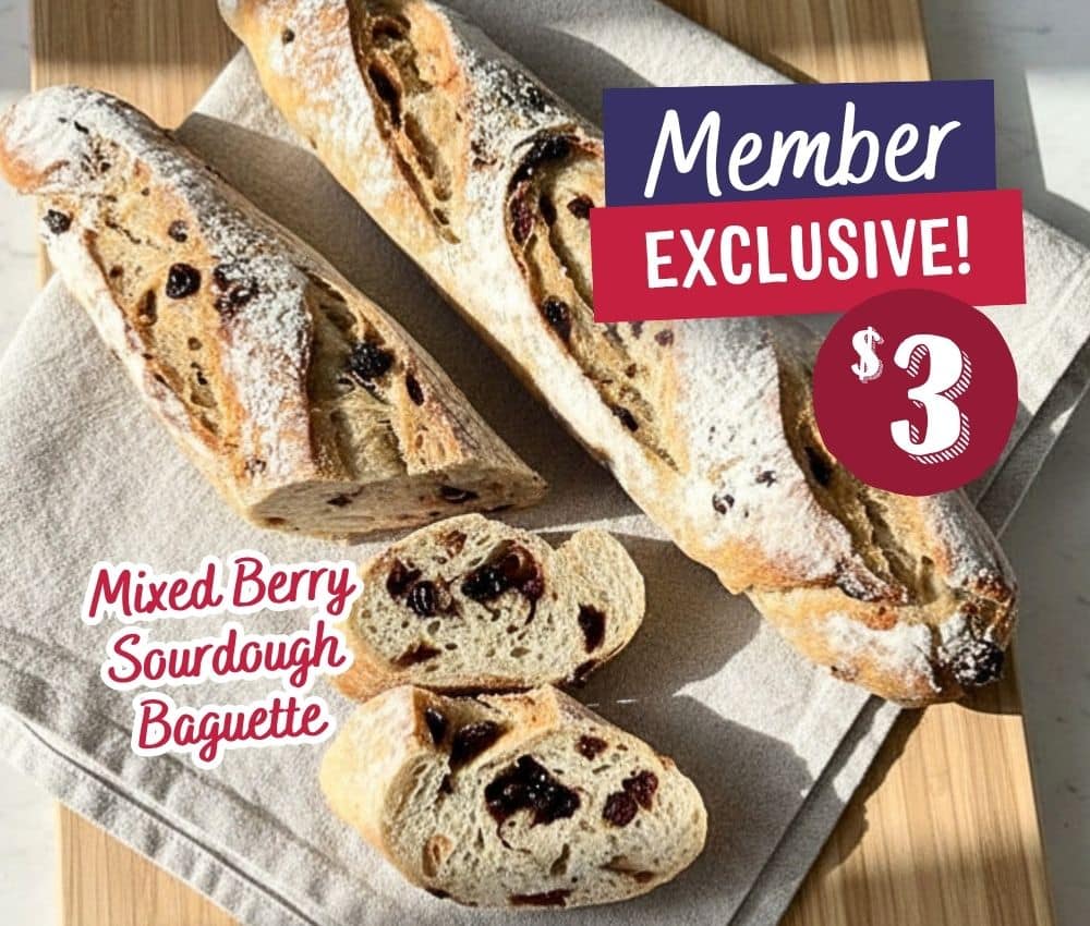 Bakers Delight Sea Salt Turkish Loaf on special promotion for $5, available for a limited time for Bakers Club members only.