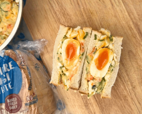 Viral Egg Potato Salad Sandwich Recipe