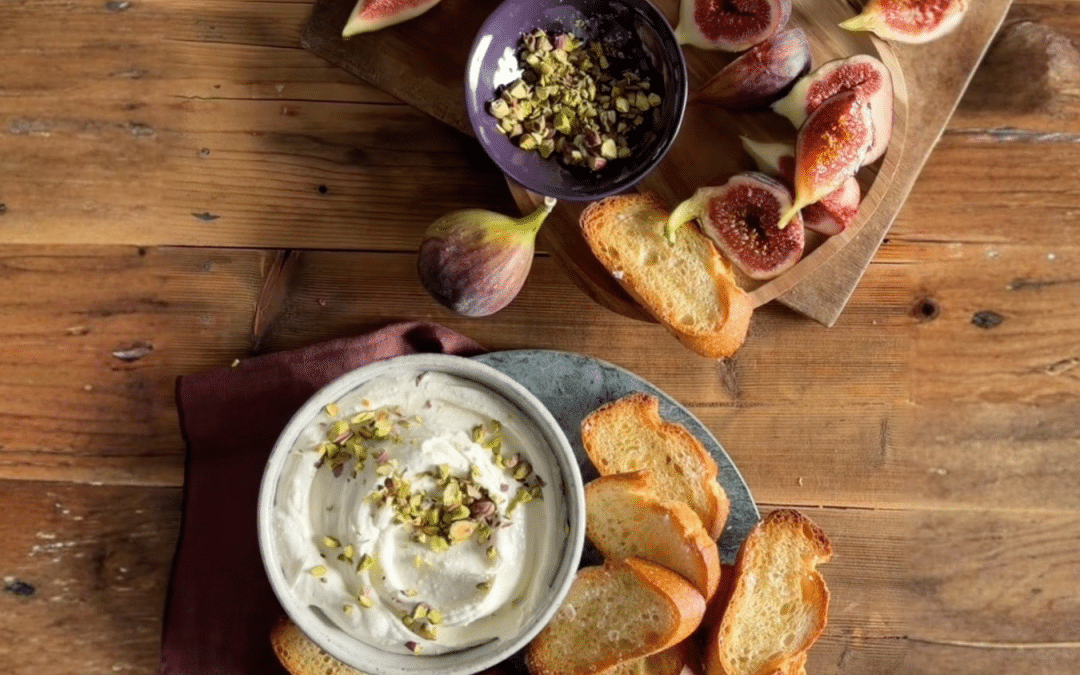 Whipped Feta with Fig & Hot Honey Crostini Recipe